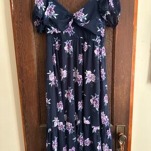 Floral Navy Dress